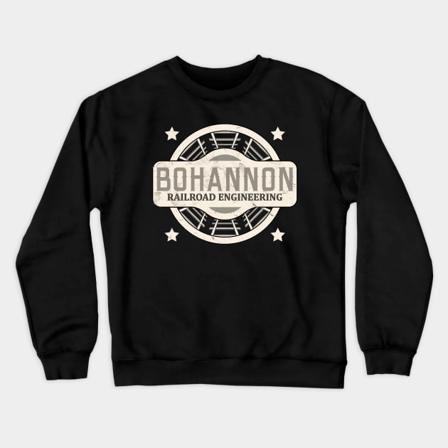 Bohannon Railroad Engineering Crewneck Sweatshirt by robotrobotROBOT